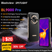 [World Premiere] Blackview BL9000 PRO 5G Rugged Smartphone 6.78'' FHD 12GB 512GB Infrared Imaging Camera FLIR 8800mAh Android 14