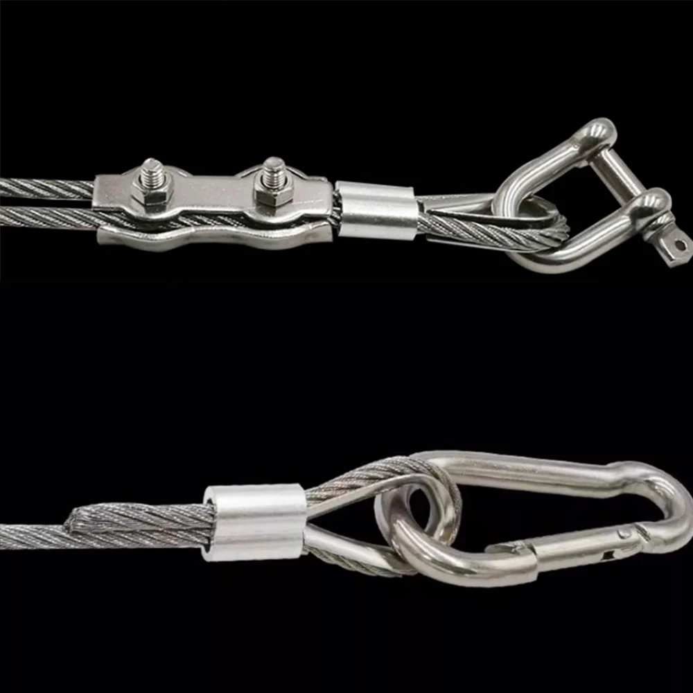 1-10Meters 304 Stainless Steel 1*7/7*7/7*19 0.38-12mm PVC Wire Rope Flexible Cable Clothesline Soft Cable Transparent Wire Rope