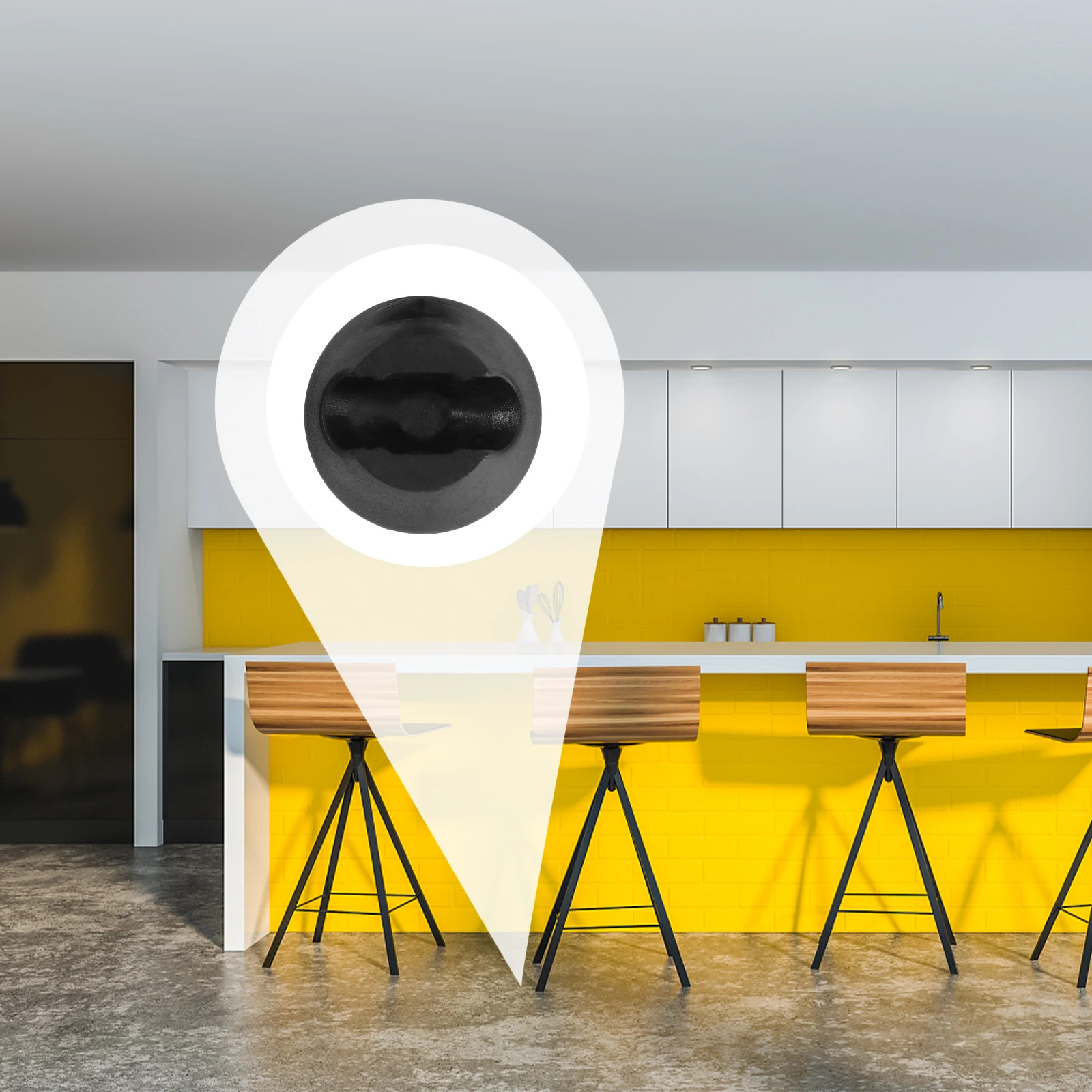 16 Uds. Alfombrilla para pies de mesa, protectores de pies de silla negros, Material duradero, cómodo, apto para todo tipo de sillas, fundas para patas de sillas de oficina en casa