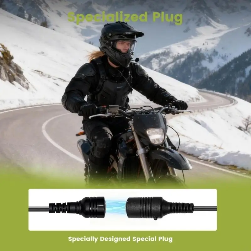 Insulated Helmet Heater RCAs Wire With Rapid Heat Technology Heated Cord For Snowmobiling And Outdoor Adventure D7YA
