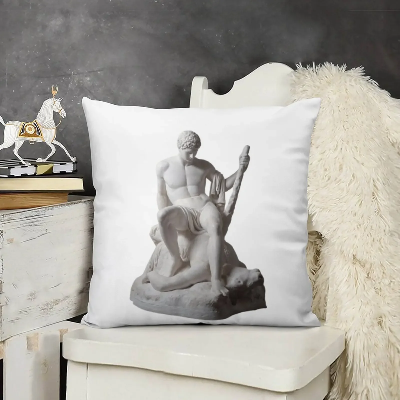 

Theseus and the Minotaur - Antonio Canova Throw Pillow Cushions Sofa Covers For Living Room pillow