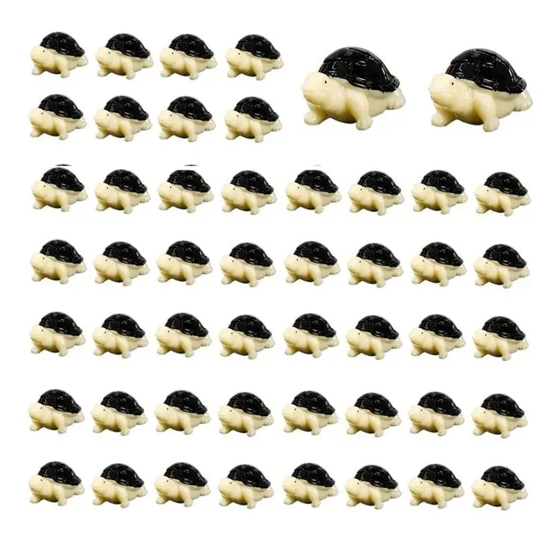 AT13 50PCS Mini Jungle Animals Figurines Resin Tiny Animal Miniatures Wild Animal Miniature Garden Accessories