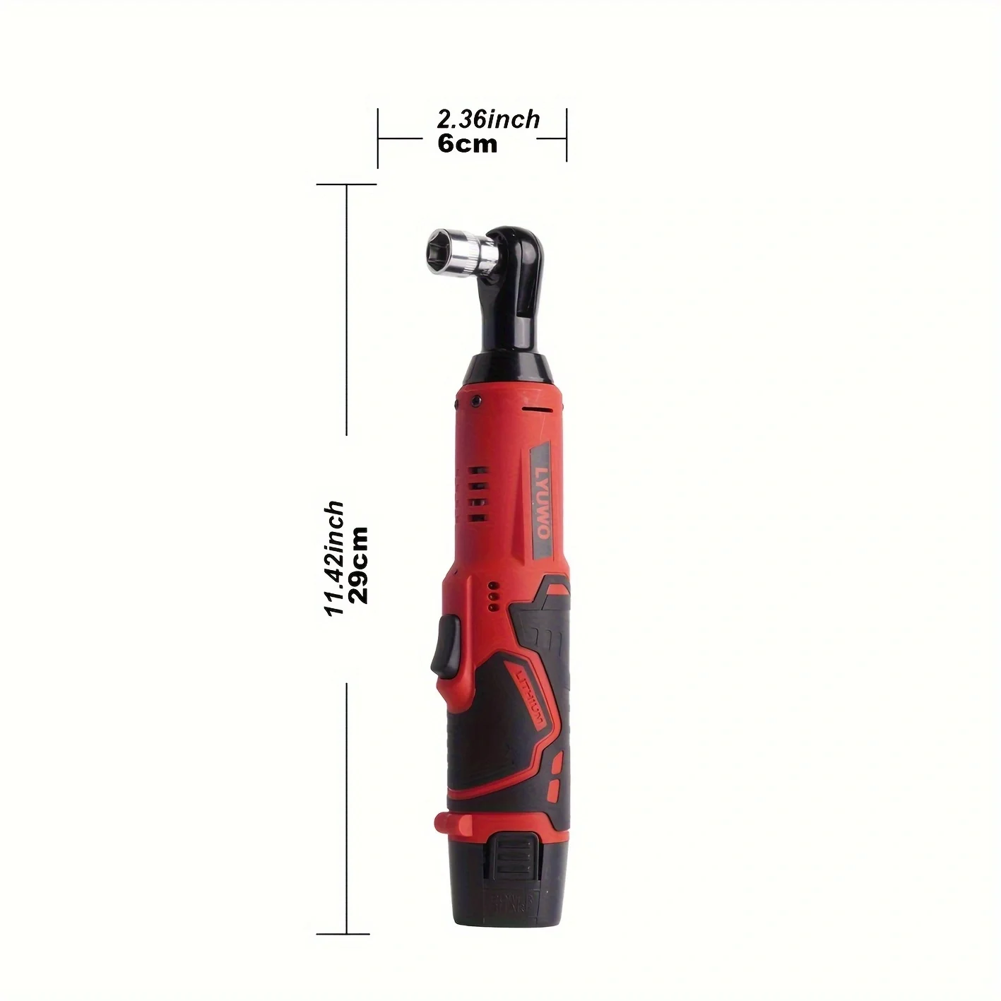 LYUWO 3/8 Rechargeable Electric , Ratchet Set, Angle Drill, Screwdriver To Remove Screw Nut, Automobile Maintenance Tool