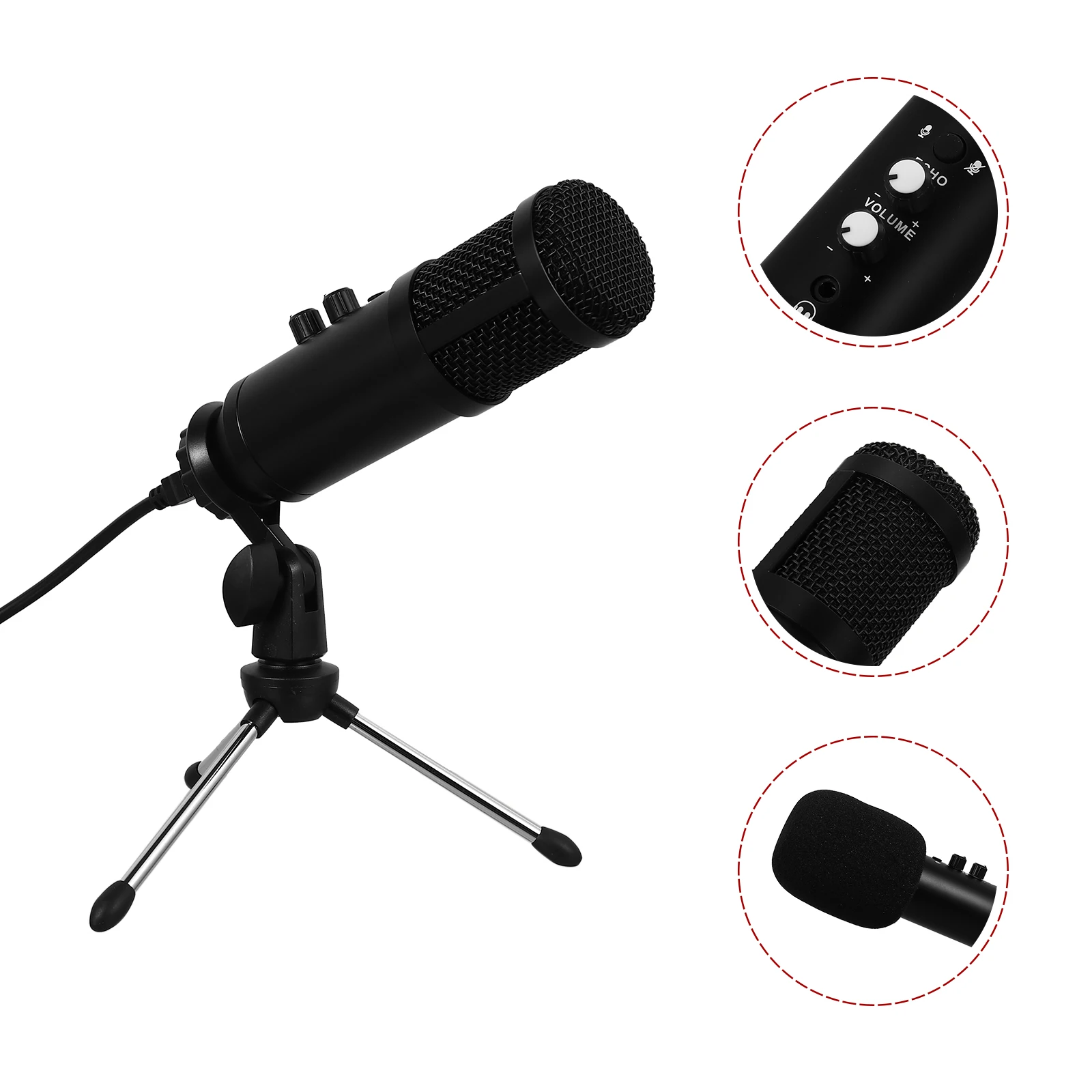 

Cardioid USB Recording Microphone For Broadcasting & Streaming With Smooth Sound Quality