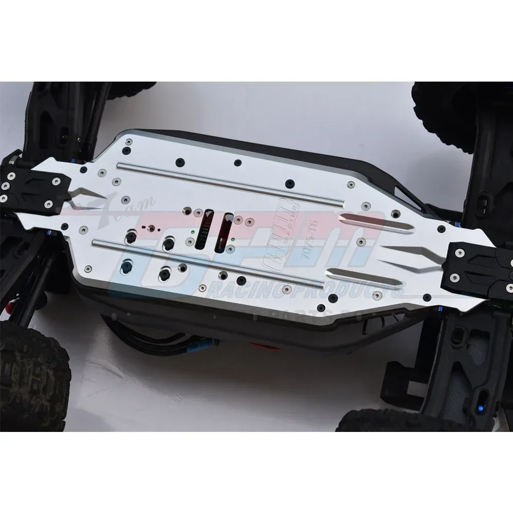 GPM โลหะอลูมิเนียม CNC Heavy Duty เสริมแชสซี 9522 สําหรับ Traxxas 1/8 Sledge 4WD รถบรรทุกมอนสเตอร์ 95076-4 RC รถอะไหล่อัพเกรด