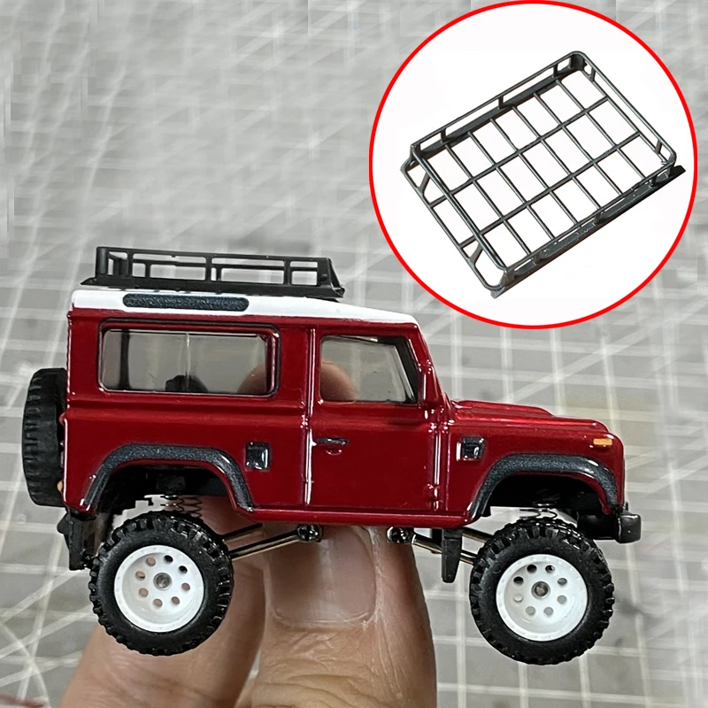 Porte-bagages de toit en résine, modèle de véhicule tout-terrain, échelle 1/64, support d'extension décoratif, pièces modifiées pour voiture RC, 1 pièce