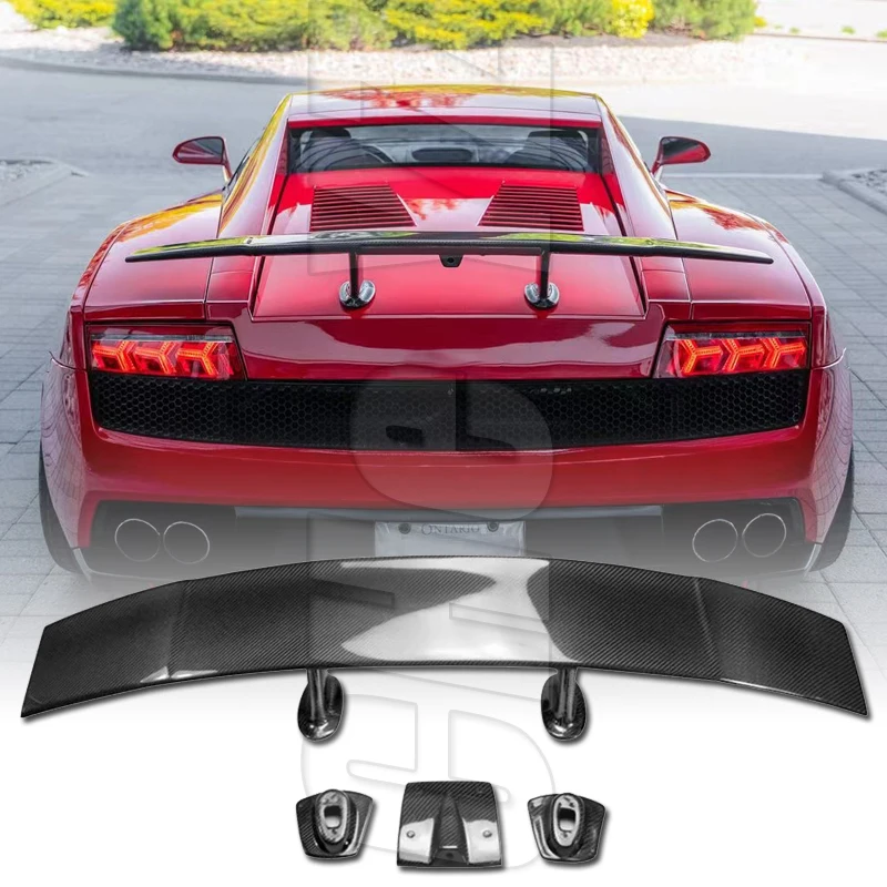 For Lamborghini Gallardo LP550/LP560/LP570 2007-2014 Real Carbon Fiber Rear Trunk Lip Spoiler FRP / Forged Carbon Rear spoiler