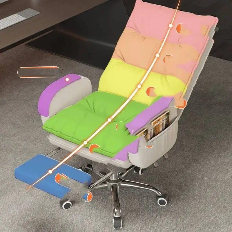 

Chairs Folding Recliner Bedroom Chair Advanced Pc Room Stool Low Meeting Game Special Individual Silla Escritiorio Computer Mesh