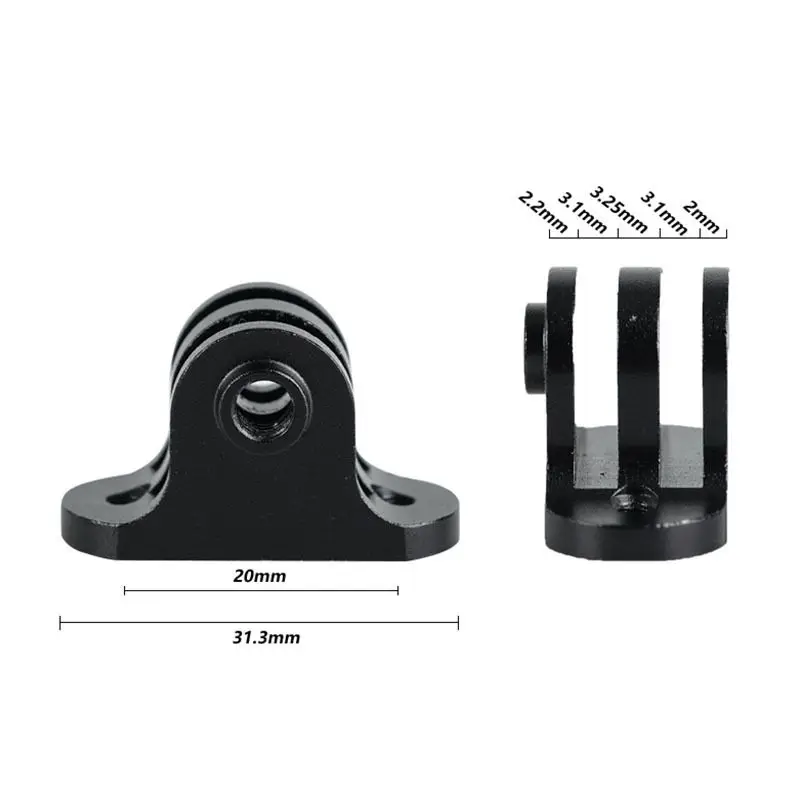 Aluminum Alloy Bike Computer Mount GoPro Adapter Extension Bracket Lightweight Action Camera Mounting Accessories