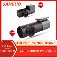 New Sameuo Dash Cam U700 PLUS Camera Recorder GPS Wifi APP Control 24H Parking Monitor 360° Rotating Black Box Car DVR