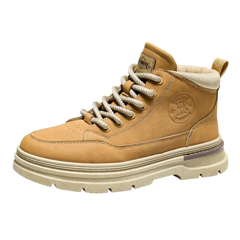 

Men's high-top boots, high-quality leather shoes, fashionable outdoor casual sports shoes, new men's shoes for autumn and winter