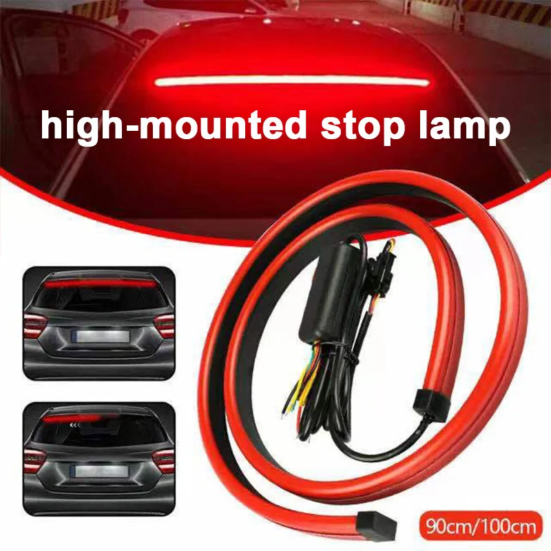 Uniwersalna elastyczna listwa LED 12V do samochodu, wielotrybowa, tylna, ostrzegawcza, kierunkowskaz, światło pozycyjne, światło stop, światło hamowania, światło kierunkowskazu.