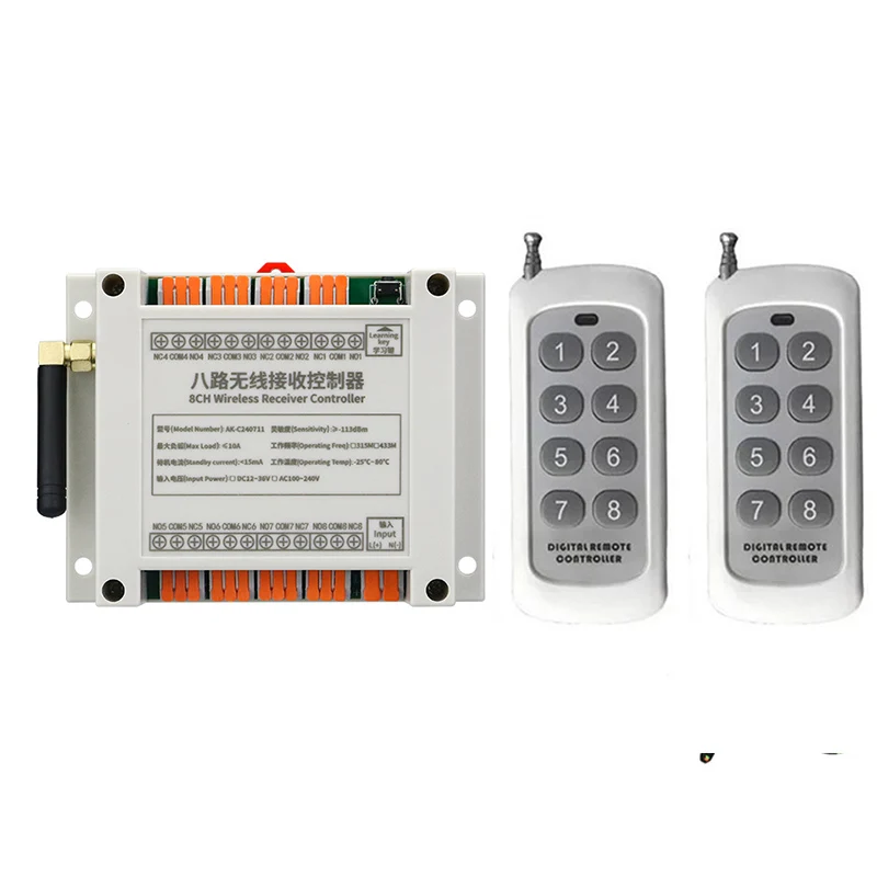 433MHZ Dc 12V 24V 3…