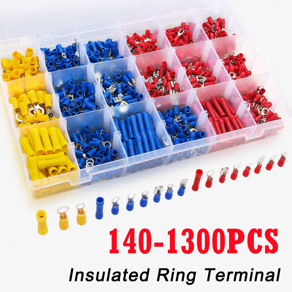 Jumper Wire Kit - 280/480/720/1300pcs Cold Pressed Terminal Kit -