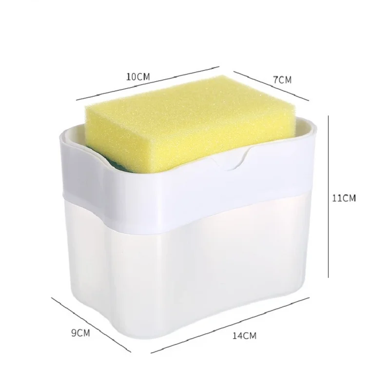 Dish Soap Dispenser Washing Detergent Press Cleaning Pot Brush Kitchen Style Automatic Liquid Dispenser Dishwashing Brush Tool view 6