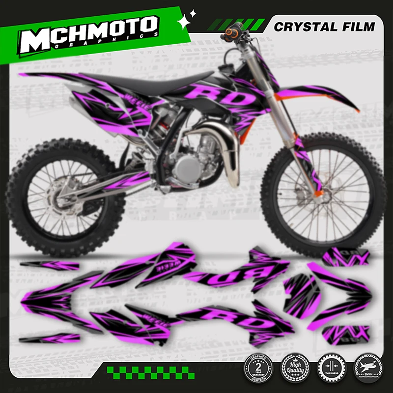 

MCHMFG для KTM SX85 2013 2014 2015 2016 2017, обтекатель мотоцикла, графический фон, наклейки, номер, имя, на заказ