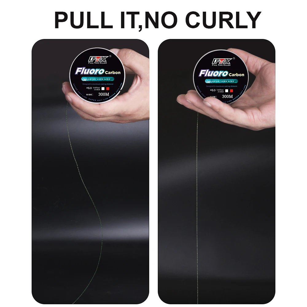 FTK 300/500m Invisible Fishing Line Speckle Fluorocarbon Coating Line 0.14mm-0.50mm 4.13LB-34.32LB Super Strong Spotted Line image 6