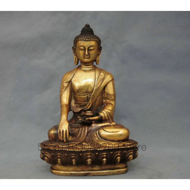 

Oriental tibetan buddhism bronze sakyamuni Buddha Sit apothecar Amitabha statue