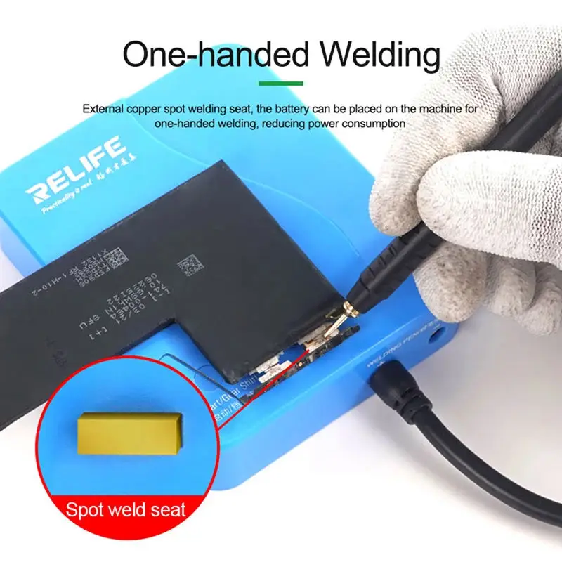 RELIFE RL-936WB Mini Battery Spot Welding Machine With Fixture Soldering Tool For iPhone XR XS Max 12 13 Pro