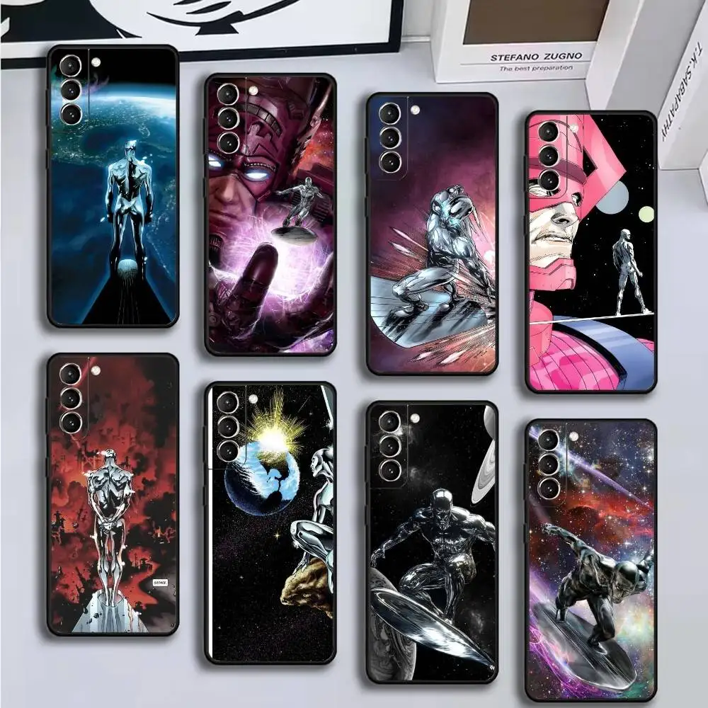 

Silver Surfer-r Phone Case For Samsung GalaxyA13,21s,22,31,32,52,53,71,72,73,Soft Black Cover