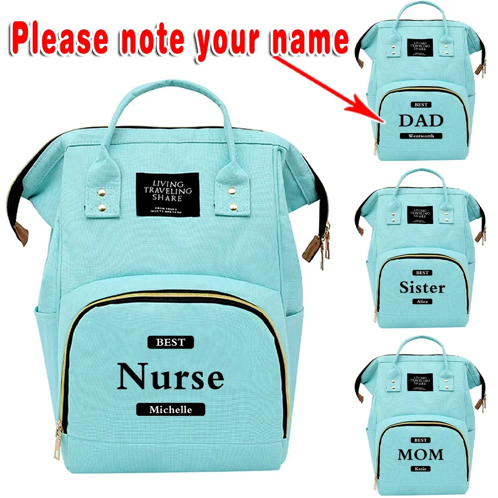 

Персонализированная многофункциональная сумка-рюкзак для хранения вещей на открытом воздухе с принтом, сумка для ухода за ребенком, дорожная сумка для мамы