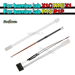 For Bambu Lab P1S/P1P/X1C/X1/X1E Thermistor & Ceramic Heating Plate 3D Printer Hotend Heater Cartridge 24V 48W NTC 3950 100K