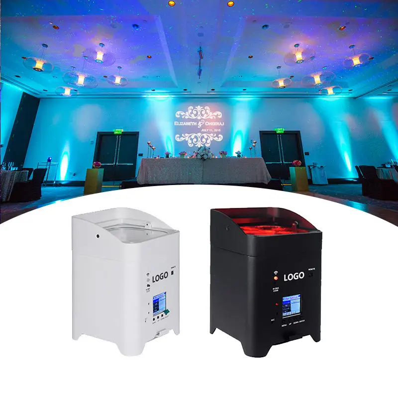 

Professional Stage DMX Wireless Powered 6In1 LED RGBWA UV 6X18W Battery Par Light For Disco Party Club Wedding