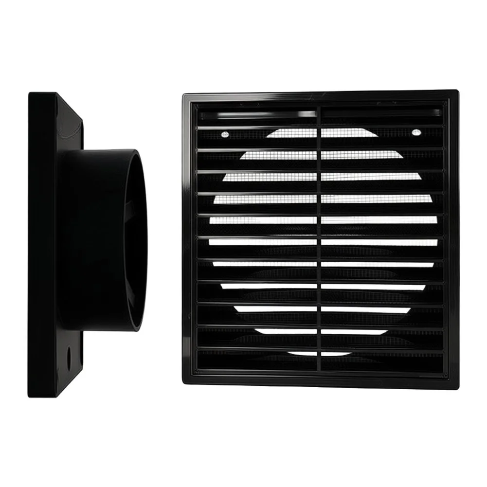 Rain Resistant Louvered Vent Cap for Standard For 8 Inch Round Dryer Ducts Includes Mounting Screws ABS Material