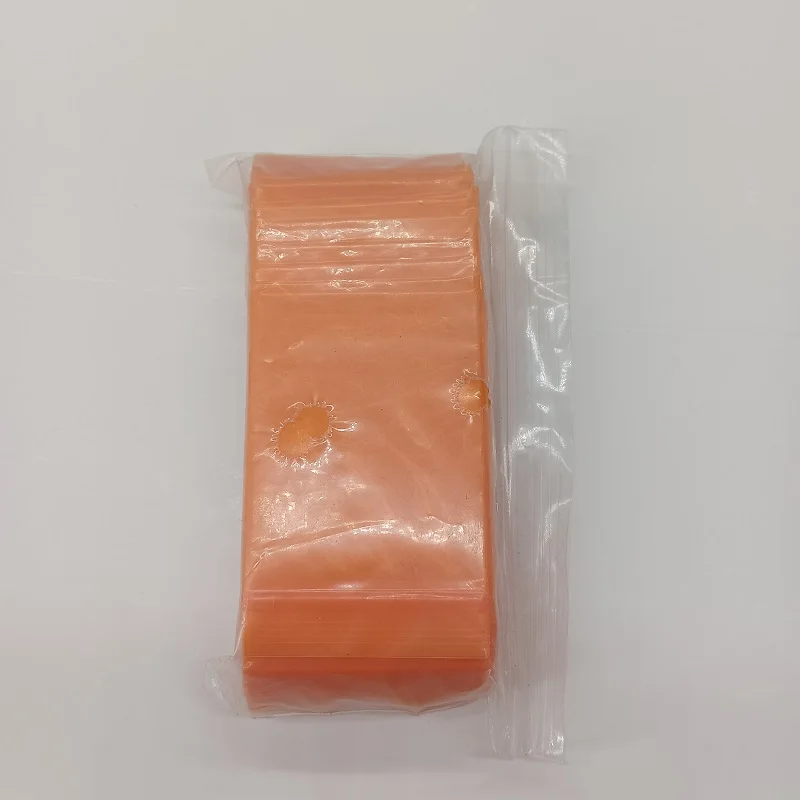 100 pcs 4x5cm Pe Plastic Electronic Accessories Mechanical Parts Sort Storage Zip Lock Pouch Moisture-proof Self Zip Package Bag