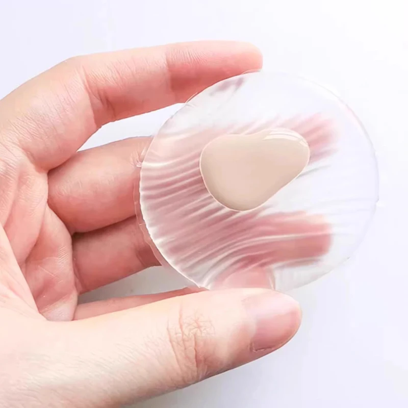 Éponge bouffante de poudre en Silicone souple en forme de goutte d'eau, pour fond de teint cosmétique pour le visage, BB crème, sans poudre, outil de maquillage pour manger