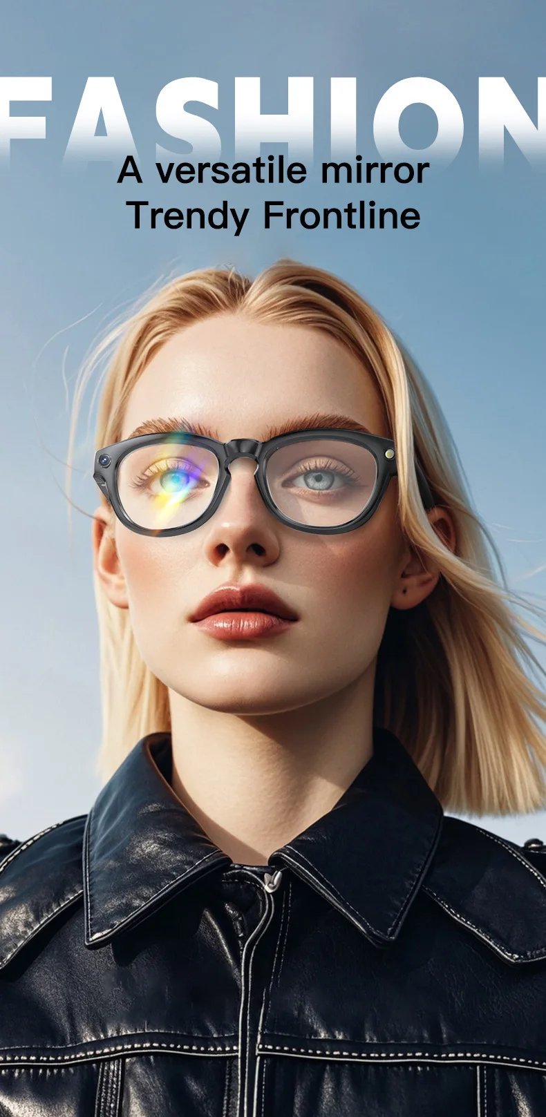 Global new AI smart glasses Mate2 with camera for high-definition photography and video recording GS380 smart Bluetooth glasses