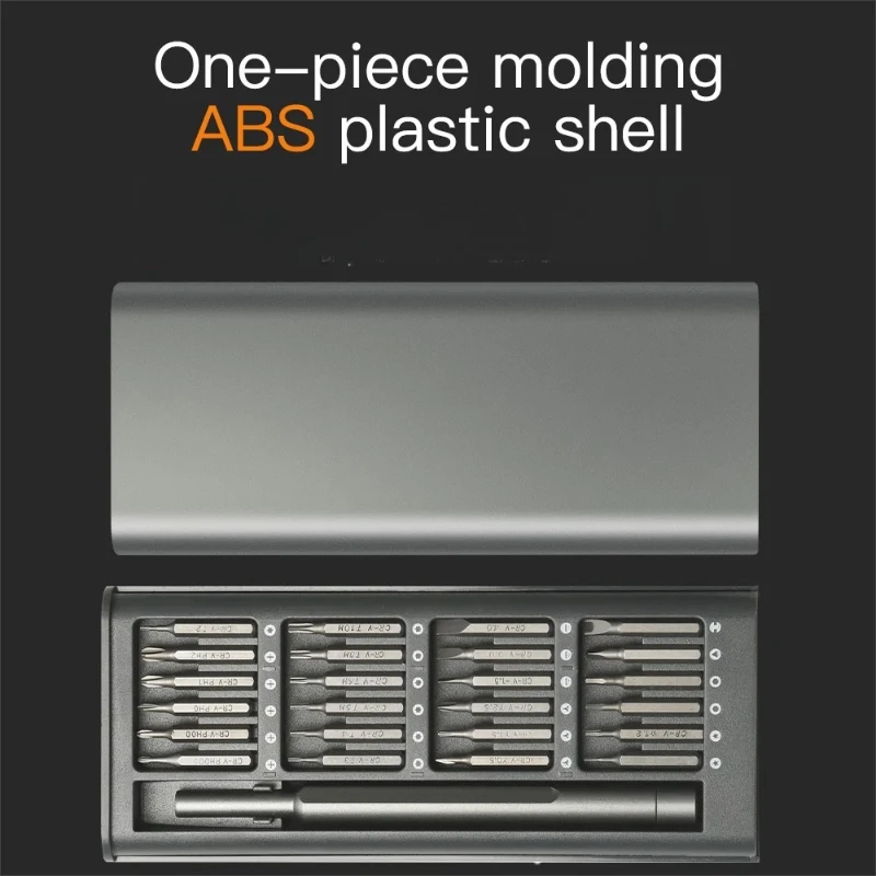 

Набор магнитных отверток UF Tool 25 в 1 — прецизионный ремонтный комплект для телефона, компьютера и электроники — 24 съемных стальных бит