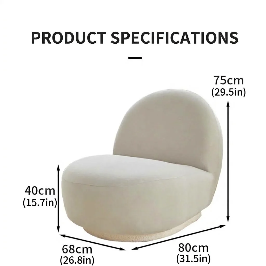 Cozy Corduroy Pear Chair Cover Soft Elastic Lazy Sofa Slipcover Thick Single Armchair Protector Washable Chic Home Decor
