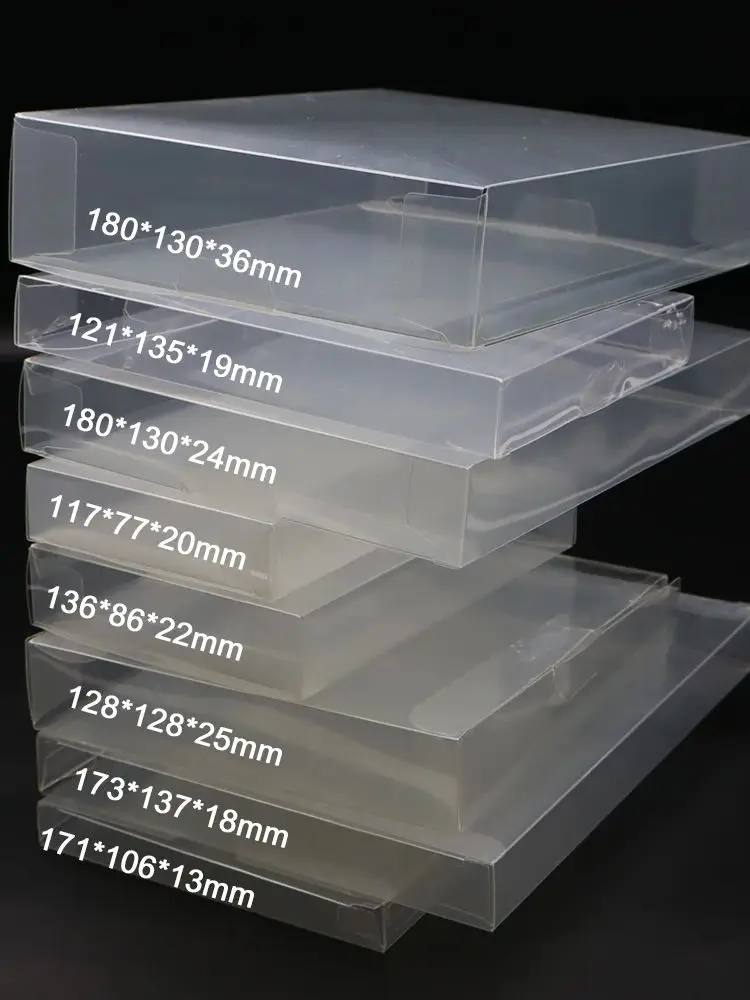 Boîte de jeu transparente en PET, adaptée aux étuis de protection Switch N64 GB GBA GBC NGPC SNES NES PS1 PS2 PS3 PS4 PS5, 1 pièce