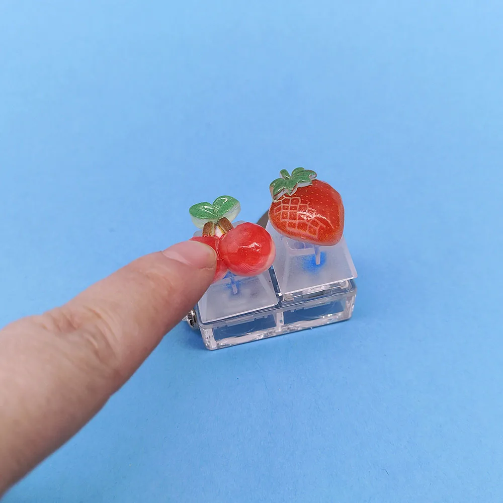 Schlüssel kappe Schlüssel bund Handy Anhänger Obst Kawaii Schlüssel ring Fingers pitze Dekompression Neuheit Pop Zappeln Spielzeug Valentinstag Weihnachts geschenk – Detail 9