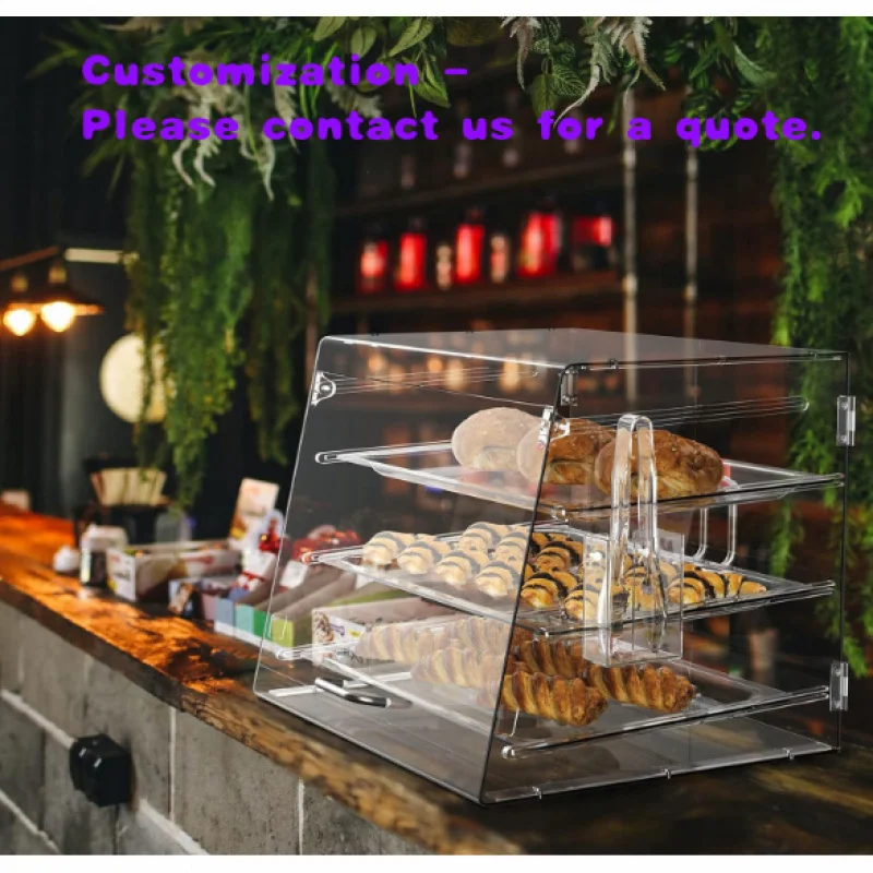

custom.Acrylic Bread Display Cabinet - Assembly-style Multi-layer Food Storage Rack - Dust-proof Transparent Cake and Dessert Ra