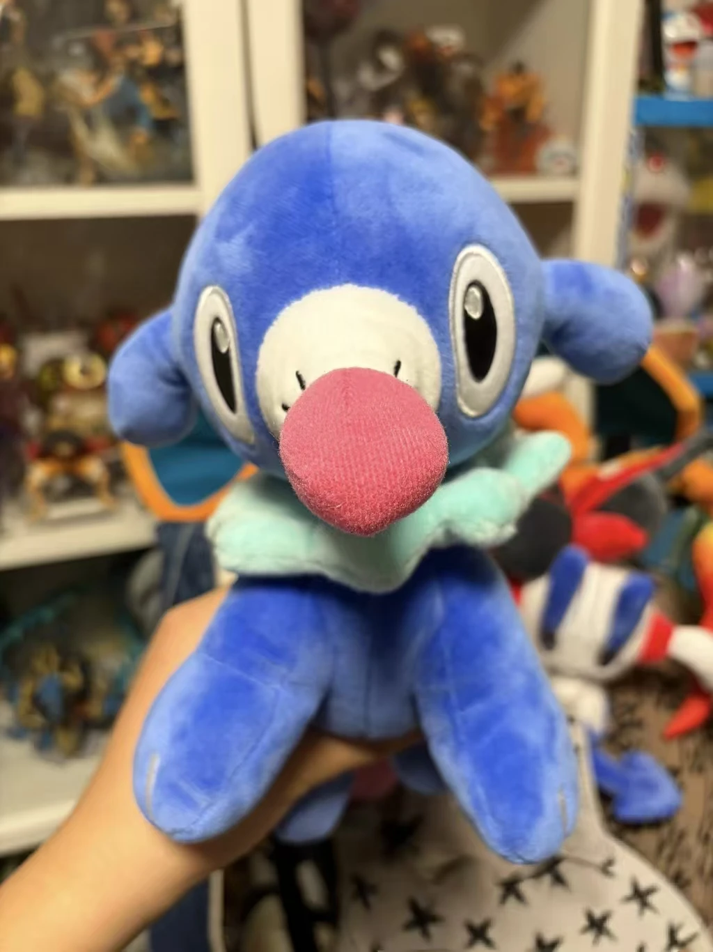 Japanese Pokémon Popplio 20CM Blue Plush Doll Children's Birthday and Holiday Gifts, Graduation To Friends Toys