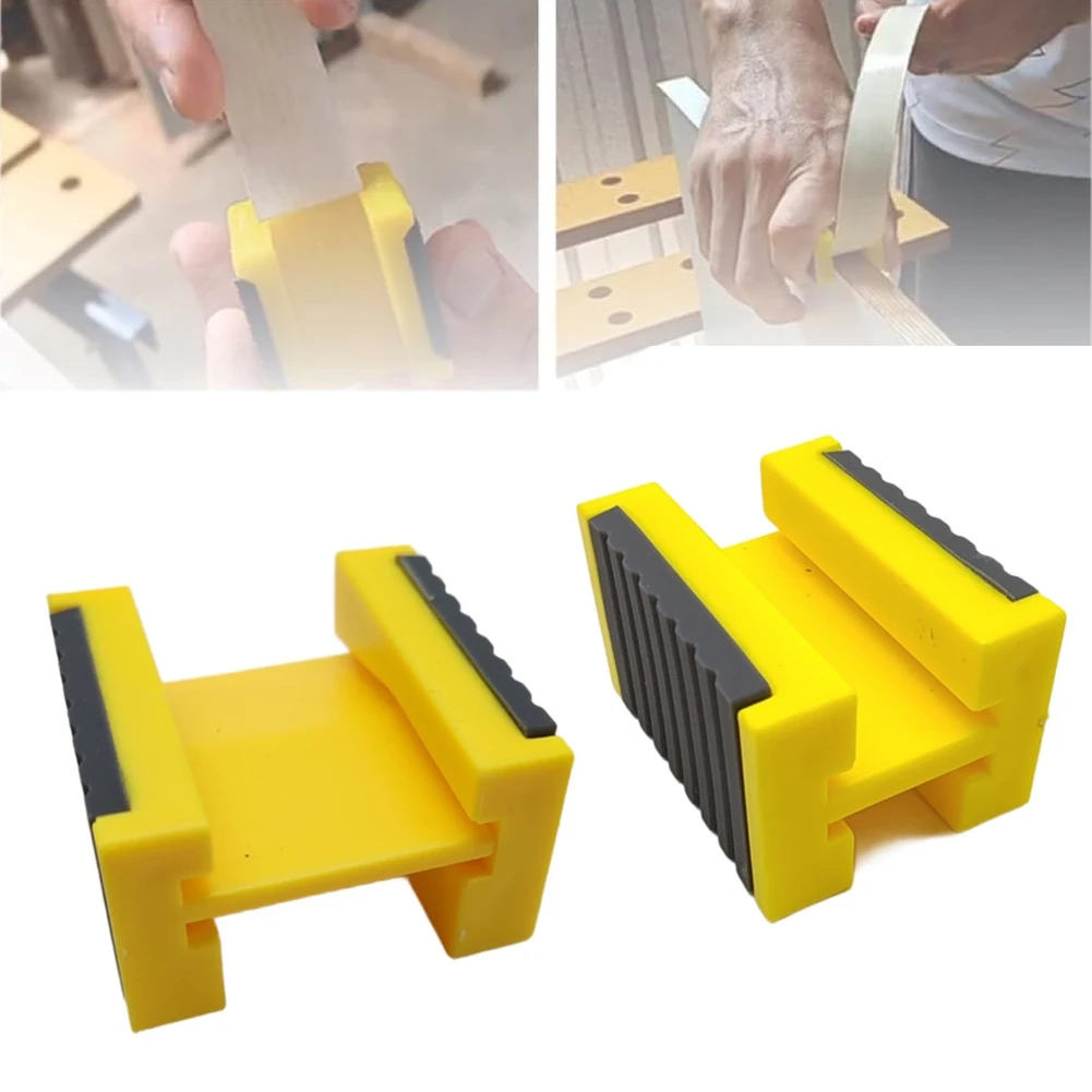 Edge Tape Positioning Holder 2pcs for Woodworking Banding Tasks Compatible with For 50mm Tape ABS PVC Construction for Long Use