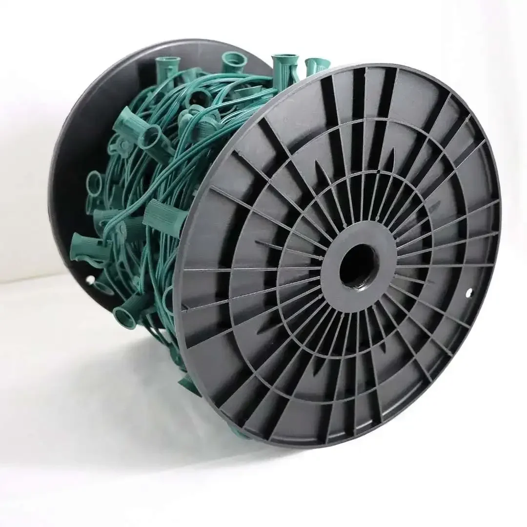 

C9 Cord 12" Spacing Green Wire SPT-11000' C9 String Lights