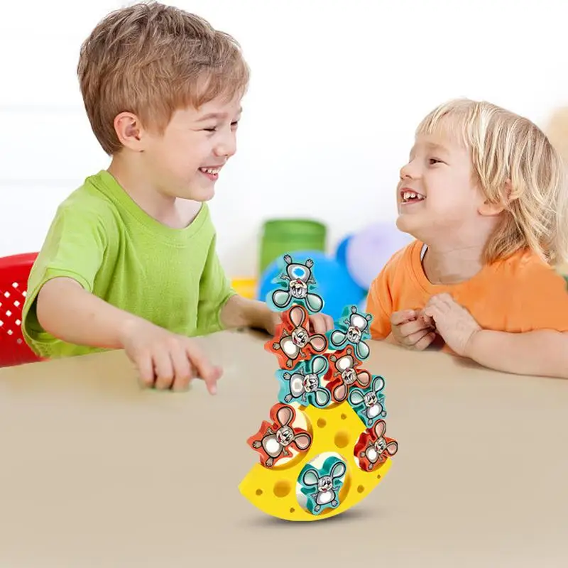 Stacking Balance Toy Creative Balance Puzzle Toy Animals Stacking Blocks Balance Game for Preschool Educational Balance Toys for