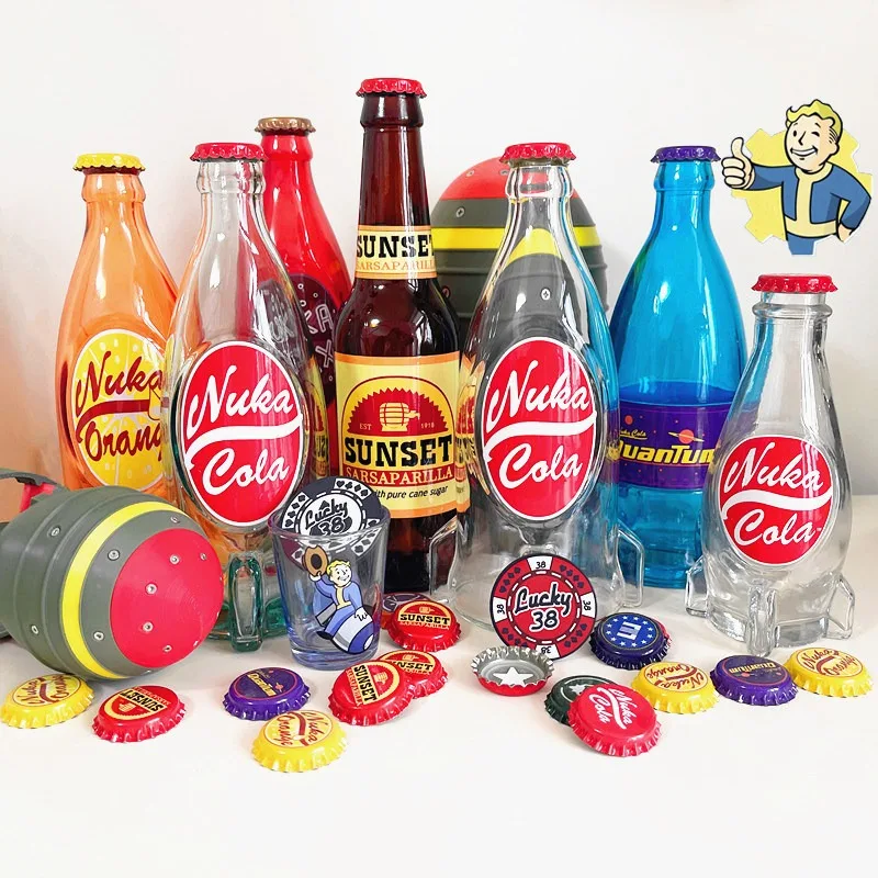 Hot Nuclear Coke Radiation Coke Bb Kid Rocket Glass Bottle Radiation Peripheral Quantum Flavor Pick Up Bottle Cap Glass Bottle view 6