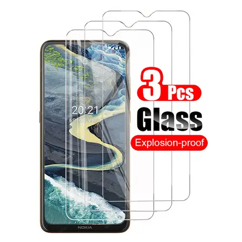 3 uds Protector de pantalla para Nokia 1,4 2,2 2,3 2,4 3,2 3,4 4,2 5,3 6,2 7,1 7,2 8,3 Protector de vidrio templado para teléfono 10H transparente