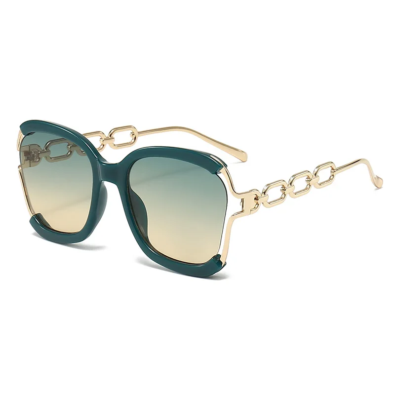 

Chic Square Fashion Sunglasses, Gradient Lens, Detachable Faux Pearl Chain - Trendy, Stylish for Streetwear & Party Accessory