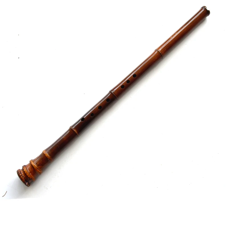 YPXD Professional Nan Xiao Flute Smoked Vertical Bamboo Flute Like Shakuhachi Chinese Musical Instrument 8 Holes, Keys G F E D