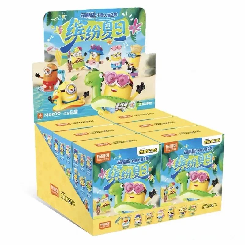 الجديد في المخزون Blokees Minions Vol.2 فيل كيفن كارل ستيوارت الصيف أنيمي عمل نموذج لجسم دمية هالوين هدية الكريسماس