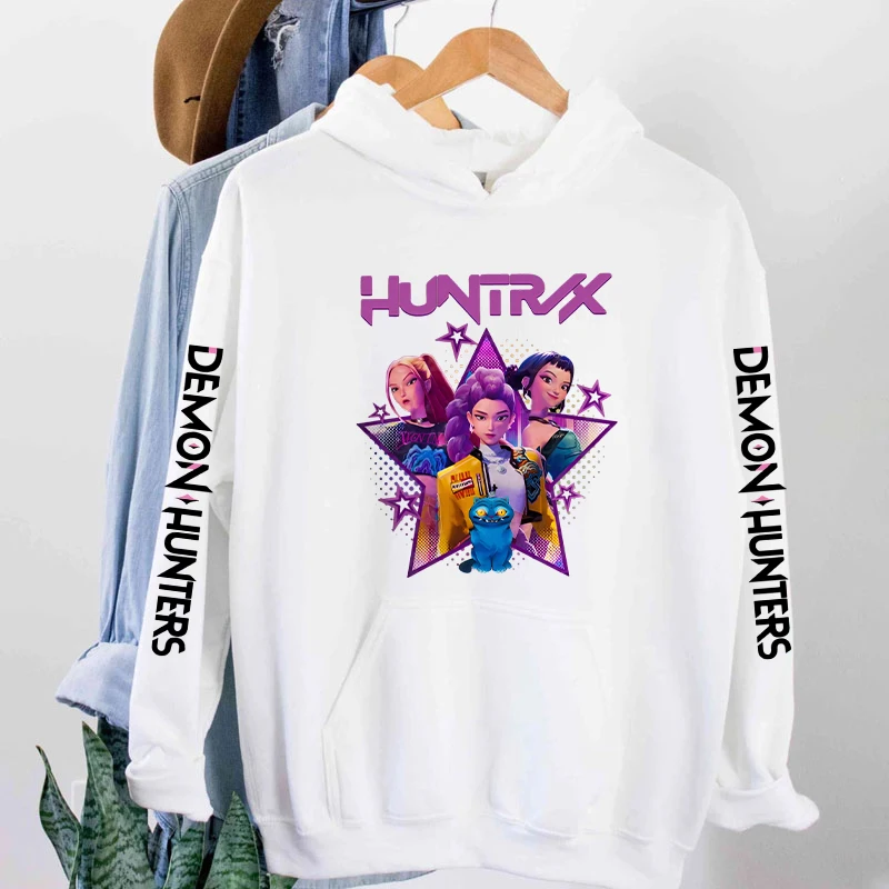 

New Anime K Pop Demon Hunters Hoodies Women Men Vintage Hoody Clothes Y2k Hooded Streetwear 2025 Hot Funny Movie Sweatshirts