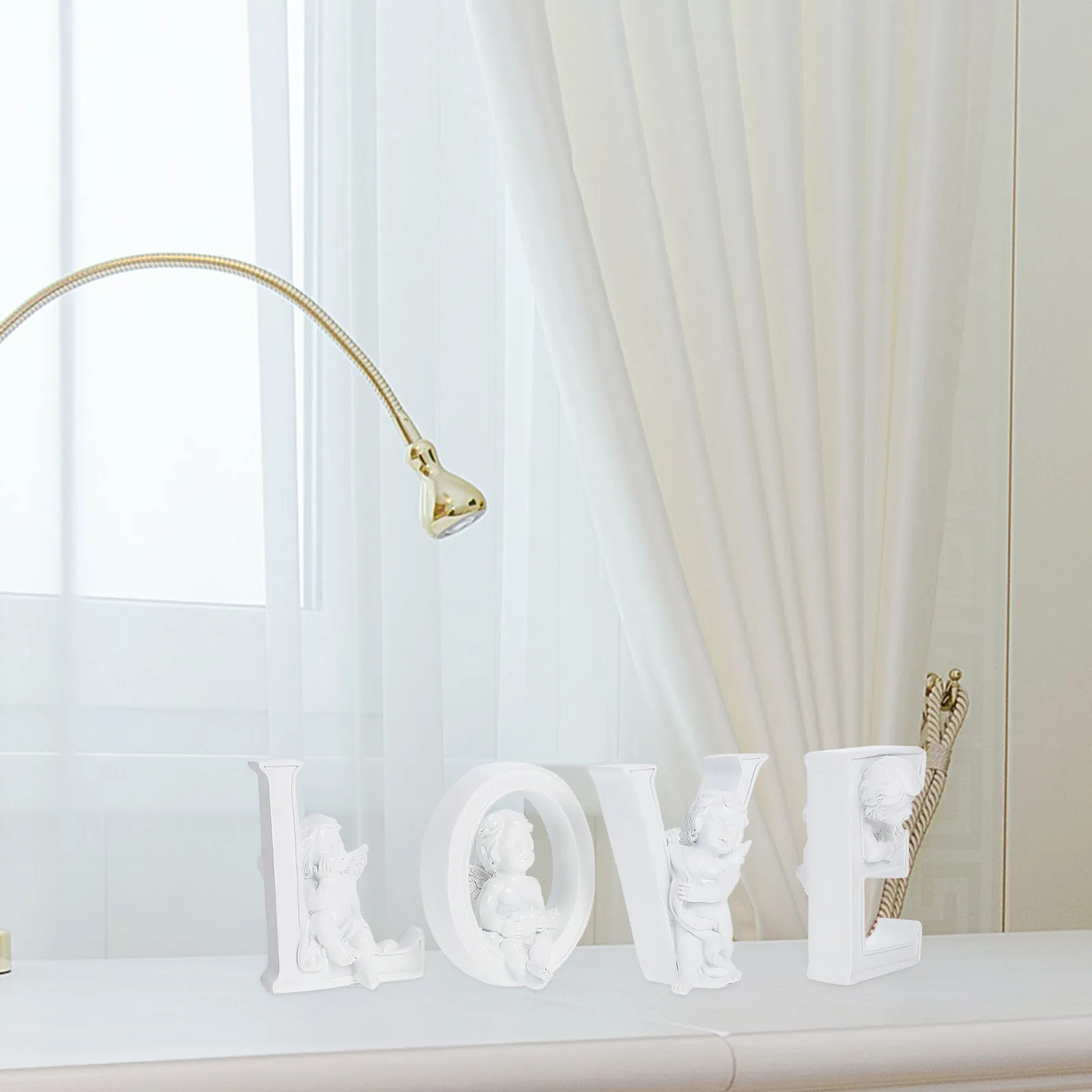 Resin Love Letter Ornament Set – Creative Alphabet Photo Prop for Wedding, Engagement, Birthday & Home Decoration