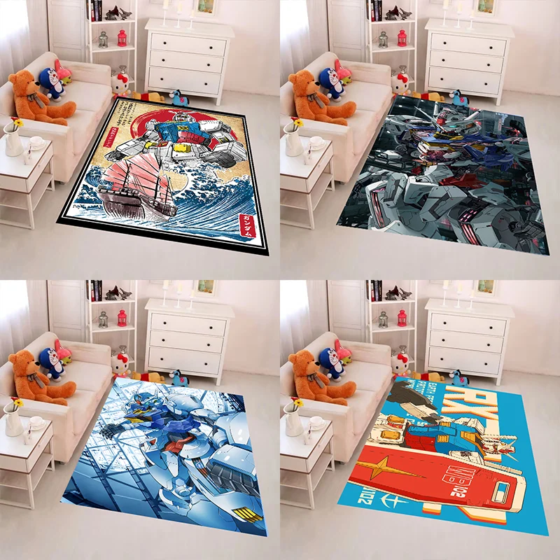 

Anime Cartoon G-Gundams Carpets Non -slip Multi Function carpet Living Room Rugs Entrance Floor mats Home Kitchen Hallway Decor