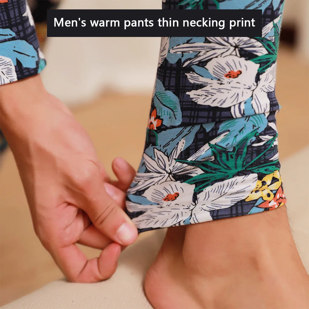 Men Thermal Pants Students Bottoming Warm Trousers Base Layer Clothing
