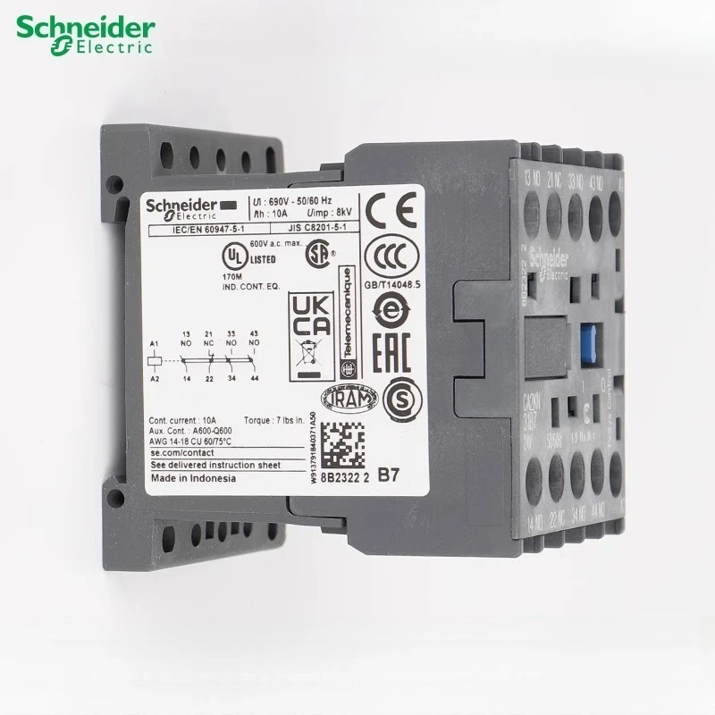 

Schneider Contactor CA2KN22M7 CA2KN31M7 CA2KN40M7 CA2KN22P7 CA2KN31P7 CA2KN31B7 CA2KN40P7 CA2KN22B7 CA2KN40B7 New Original
